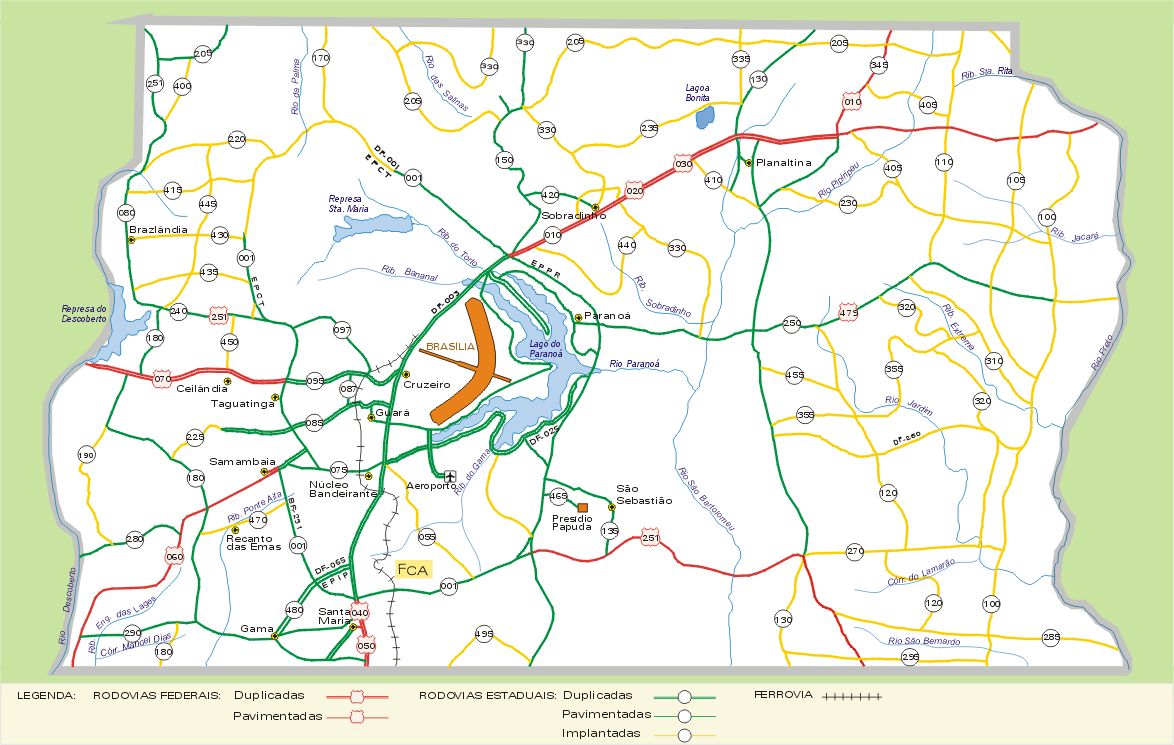 Mapa do Distrito Federal