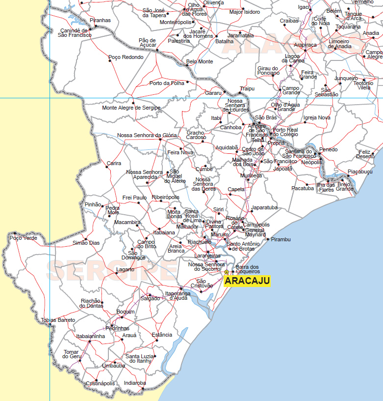 Mapa Sergipe