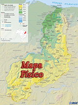 Mapa fisico Piaui